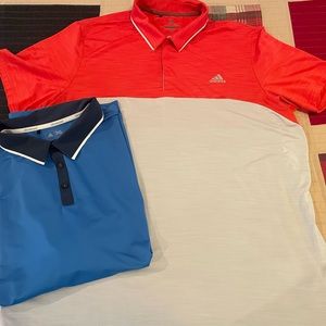 Men’s Adidas polos (lot of 2)
